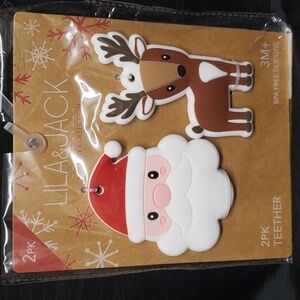 Lila & Jack Holiday Collection NWT 2-pack BPA Free Silicone Teethers